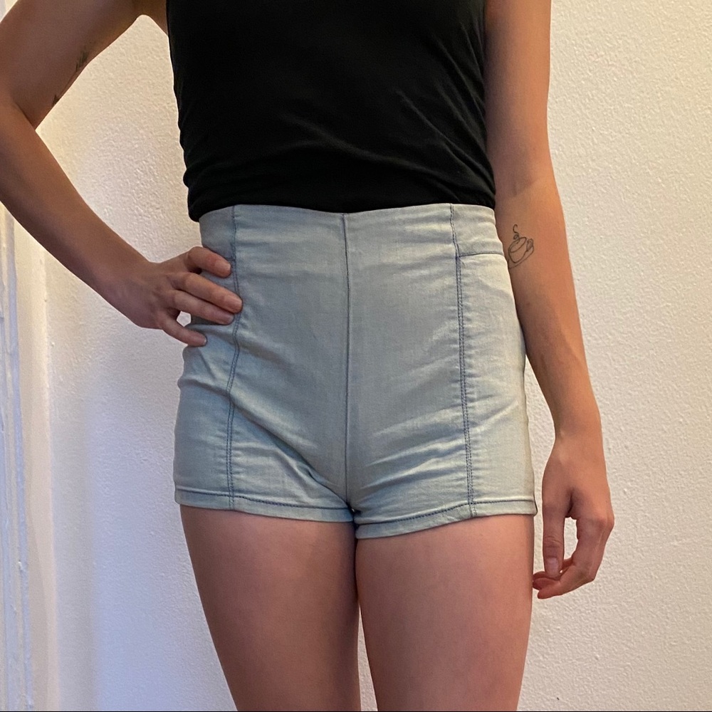 Kimchi Blue High Waisted Denim Shorts